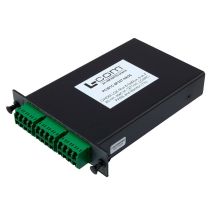 Passive CWDM, LGX Mux & Demux, 8 Channels F (skip 1391-1411nm) with 20 nm spacing, starting at Ch 1271nm, LC/APC with Monitor & Pass