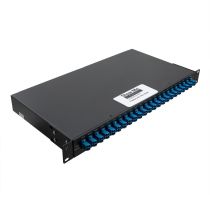 Passive DWDM, 1RU 19" Mux & DeMux, 20 CH w/ 100 GHz spacing, start CH 20, LC-UPC, w/ Pass & Mon (1%)