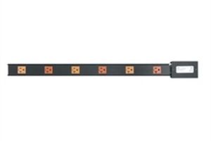 PDT Series 6 Outlet Dual 20A Power Strip - Hardwired