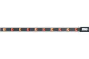 PDT Series 10 Outlet Dual 20A Power Strip - Hardwired