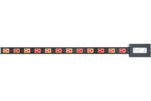 PDT Series 12 Outlet Dual 15A Power Strip - Hardwired