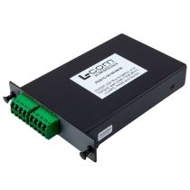 Passive DWDM, Plug-In Single LGX Combo Mux & Demux, 4 Channels with 100 GHz spacing, starting Ch48 (1538.98nm), LC-APC connectors, Pass & Monitor