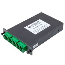 Passive DWDM, Plug-In Single LGX Combo Mux & Demux, 8 Channels with 100 GHz spacing, starting Ch52 (1535.82nm), LC-APC connectors, Pass & Monitor