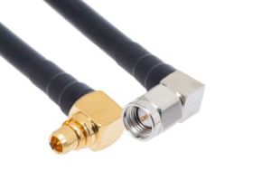 Pasternack PE36507 - MMCX Male Right Angle to SMA Male Right Angle Coax Cable - RG174