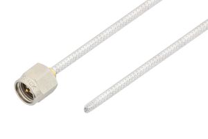 Pasternack SMA Male to Straight Cut Lead Test Probe Cable Using PE-SR405FL Coax