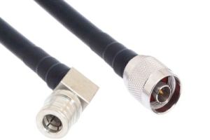 Pasternack PE3C0049- N Male to QMA Male Right Angle - LMR 195