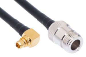 Pasternack PE3C0063 - MMCX Male Right Angle to N Female Cable - LMR-100