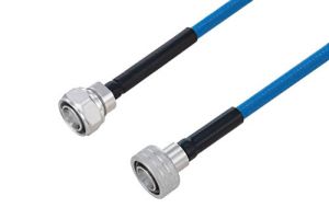 Pasternack Plenum 4.3-10 Male to Snap-On 4.3-10 Male Low PIM Cable Using SPP-250-LLPL Coax Using Times Microwave Parts