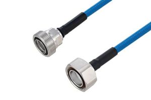Pasternack Plenum 7/16 DIN Male to 7/16 DIN Female Low PIM Cable Using SPP-250-LLPL Coax Using Times Microwave Parts