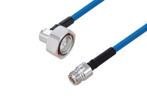 Pasternack Plenum 7/16 DIN Male Right Angle to N Female Low PIM Cable Using SPP-250-LLPL Coax Using Times Microwave Parts