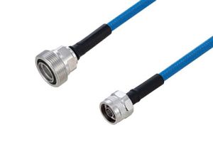 Pasternack Plenum 7/16 DIN Female to N Male Low PIM Cable Using SPP-250-LLPL Coax Using Times Microwave Parts