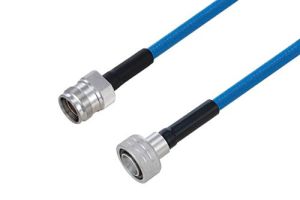 Pasternack Plenum Snap-On 4.3-10 Male to 4.3-10 Female Low PIM Cable Using SPP-250-LLPL Coax Using Times Microwave Parts