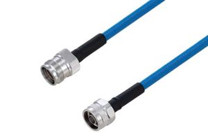Pasternack Plenum 4.3-10 Female to N Male Low PIM Cable Using SPP-250-LLPL Coax Using Times Microwave Parts