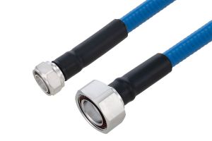Pasternack Plenum 4.3-10 Male to 7/16 DIN Male Low PIM Cable Using SPP-500-LLPL Coax Using Times Microwave Parts