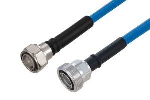 Pasternack Plenum 4.3-10 Male to N Male Low PIM Cable Using SPP-375-LLPL Coax Using Times Microwave Parts