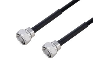 Pasternack Outdoor Rated 4.3-10 Male to 4.3-10 Male Low PIM Cable Using SPO-250 Coax Using Times Microwave Parts