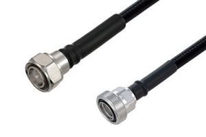 Pasternack Outdoor Rated 4.3-10 Male to 7/16 DIN Female Low PIM Cable Using SPO-375 Coax Using Times Microwave Parts