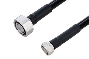 Pasternack Outdoor Rated 4.3-10 Male to 7/16 DIN Male Low PIM Cable Using SPO-500 Coax Using Times Microwave Parts
