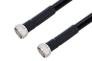 Pasternack Outdoor Rated 4.3-10 Male to 4.3-10 Male Low PIM Cable Using SPO-500 Coax Using Times Microwave Parts