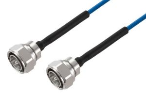 Pasternack 4.3-10 Male to 4.3-10 Male Low PIM Cable Using TFT-402 Coax Using Times Microwave Components