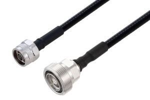Pasternack Fire Rated 7/16 DIN Female to N Male Cable Using SPF-250 Coax Using Times Microwave Parts