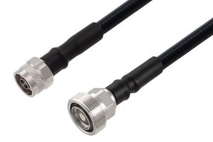 Pasternack Fire Rated 7/16 DIN Female to N Male Cable Using SPF-375 Coax Using Times Microwave Parts