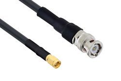 Pastnerack PE3W00341/HS - SMA Male to BNC Male Cable Using LMR-240 Coax with HeatShrink