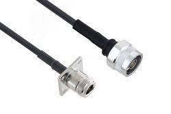 Pasternack PE3W02012 - N Male to N Female 4 Hole Flange - Times Microwave LMR-195