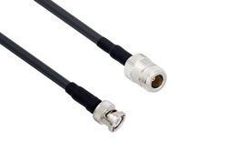 Pasternack PE3W05366/HS - N Female to BNC Male - Times Microwave LMR-240 with Heat Shrink