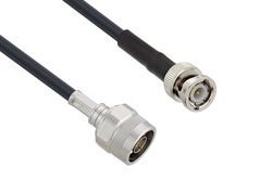 Pasternack PE3W05881 - BNC Male to N Male - Times Microwave LMR-240