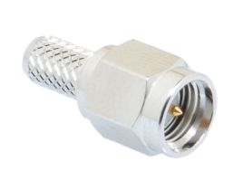 Pasternack PE4215 - SMA Male Connector Crimp/Solder Attachment for RG58, RG303, RG141, PE-C195, PE-P195, LMR-195, 0.195 inch
