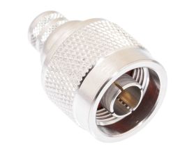 Pasternack PE44472 - Reverse Polarity N Male Crimp Connector - RG213, RG8, RG215