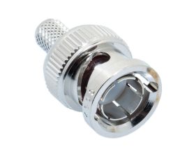 Pasternack PE4602 - 75 Ohm BNC Male Connector Crimp/Crimp Attachment for RG59, RG62, RG71