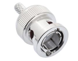 Pasternack PE4604 - 75 Ohm BNC Male Connector Crimp/Solder Attachment for RG179, RG187