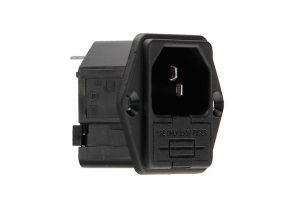 3 Pole Flange Mount Fused IEC inlet connector