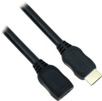 High Speed HDMI Extension Cable with Ethernet - CL3 - 1 Foot