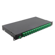 Passive PLC, 1 RU 19" Rack Mount PLC Splitter, 1x32 Standard (Even) Split, SC-APC