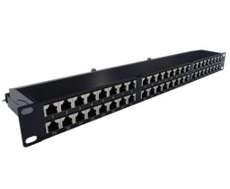 Cat6 Shielded Patch Panel - Ultra High Density - 48 Port