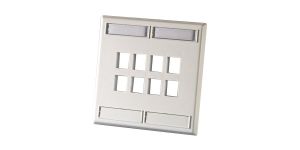 Ortronics Dual Gang Keystone Wall plate