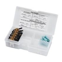 Corning UniCam High-Performance Connector -  ST, Multimode (OM3/OM4) - 25 In Organizer Pack - Amber Housing - Aqua Boot