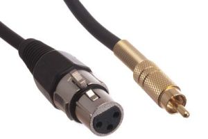Pro-Audio XLR 3 Pin Female to RCA Male Cable