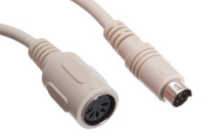 5 Pin DIN Female to Mini 6 Pin DIN Male Adapter Cable - 6 Inch