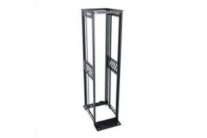 R4 Series 4 Post Open Frame Rack with 12-24 Mounting - 24 Inch Depth - 38 RU