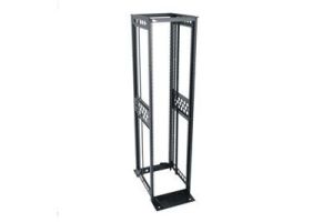 R4 Series 4 Post Open Frame Rack with Cage Nut Mounting - 24 Inch Depth - 52 RU