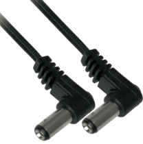 2.1mm DC Power Right Angle Male to Right Angle Male Cable - 22 AWG