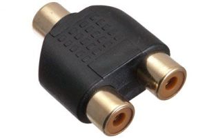 RCA Female to Dual RCA Female Adapter