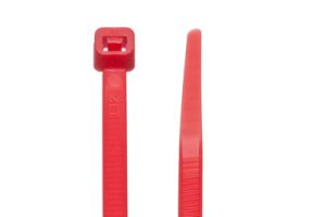 11.5 Inch - 50lb - Panduit Pan-Ty Strong Plenum Cable Ties - Red - 100 Per Pack
