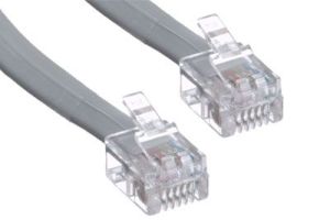 RJ12 Line Cord - 6 Conductor - Reverse