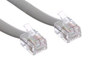 RJ12 Line Cord - 6 Conductor - Straight