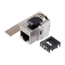 ShowMeCables Category 6a Ultra Short-Body Tool-less IDC Keystone Jack, Shielded